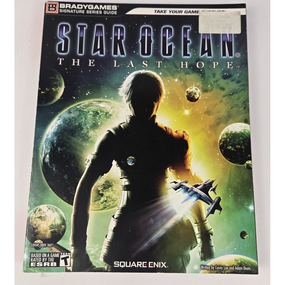 Star Ocean: The Last Hope Strategy Guide Book MINT BradyGames w/ Fold-Out Poster